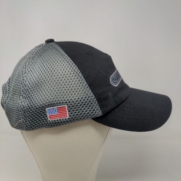 Charles D. Jones Co Men's Snapback Mesh Back Hat Black Gray Embroidered Logo - Picture 4 of 7